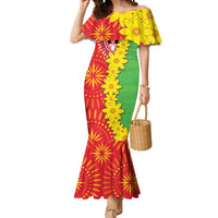 Eritrea Enkutatash Dashiki Mermaid Dress With Folk Pattern - Wonder Print Shop