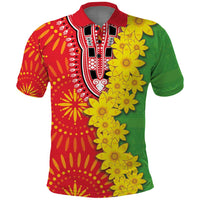 Eritrea Enkutatash Dashiki Polo Shirt With Folk Pattern - Wonder Print Shop