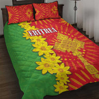 Eritrea Enkutatash Dashiki Quilt Bed Set With Folk Pattern - Wonder Print Shop