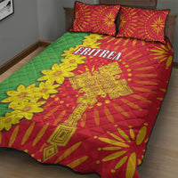 Eritrea Enkutatash Dashiki Quilt Bed Set With Folk Pattern - Wonder Print Shop