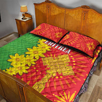 Eritrea Enkutatash Dashiki Quilt Bed Set With Folk Pattern - Wonder Print Shop