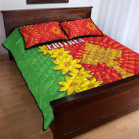 Eritrea Enkutatash Dashiki Quilt Bed Set With Folk Pattern - Wonder Print Shop