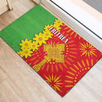 Eritrea Enkutatash Dashiki Rubber Doormat With Folk Pattern - Wonder Print Shop