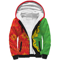 Eritrea Enkutatash Dashiki Sherpa Hoodie With Folk Pattern - Wonder Print Shop