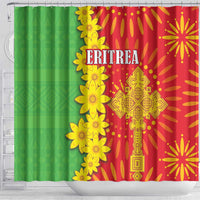 Eritrea Enkutatash Dashiki Shower Curtain With Folk Pattern