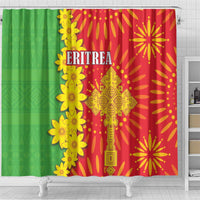Eritrea Enkutatash Dashiki Shower Curtain With Folk Pattern