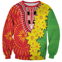Eritrea Enkutatash Dashiki Sweatshirt With Folk Pattern - Wonder Print Shop