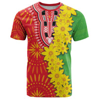 Eritrea Enkutatash Dashiki T Shirt With Folk Pattern - Wonder Print Shop