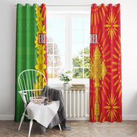 Eritrea Enkutatash Dashiki Window Curtain With Folk Pattern - Wonder Print Shop