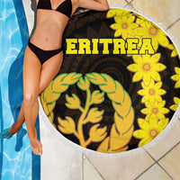 Enkutatash Eritrea New Year Beach Blanket With Coat Of Arms - Wonder Print Shop