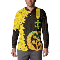 Enkutatash Eritrea New Year Button Sweatshirt With Coat Of Arms - Wonder Print Shop