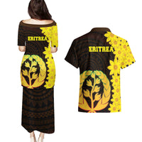 Enkutatash Eritrea New Year Couples Matching Puletasi and Hawaiian Shirt With Coat Of Arms - Wonder Print Shop