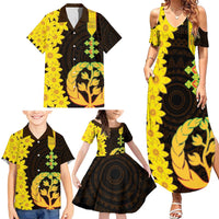 Enkutatash Eritrea New Year Family Matching Summer Maxi Dress and Hawaiian Shirt With Coat Of Arms - Wonder Print Shop