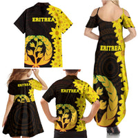 Enkutatash Eritrea New Year Family Matching Summer Maxi Dress and Hawaiian Shirt With Coat Of Arms - Wonder Print Shop