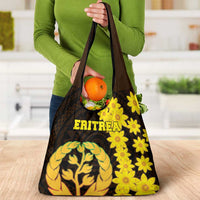 Enkutatash Eritrea New Year Grocery Bag With Coat Of Arms