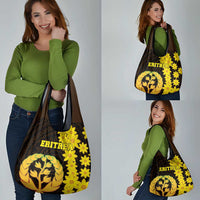 Enkutatash Eritrea New Year Grocery Bag With Coat Of Arms