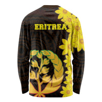 Enkutatash Eritrea New Year Long Sleeve Shirt With Coat Of Arms - Wonder Print Shop