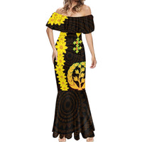 Enkutatash Eritrea New Year Mermaid Dress With Coat Of Arms - Wonder Print Shop