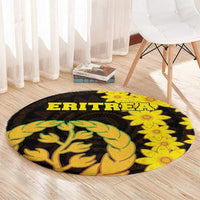 Enkutatash Eritrea New Year Round Carpet With Coat Of Arms