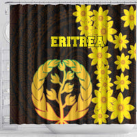 Enkutatash Eritrea New Year Shower Curtain With Coat Of Arms