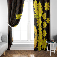 Enkutatash Eritrea New Year Window Curtain With Coat Of Arms - Wonder Print Shop