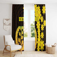 Enkutatash Eritrea New Year Window Curtain With Coat Of Arms - Wonder Print Shop