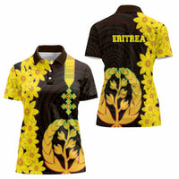 Enkutatash Eritrea New Year Women Polo Shirt With Coat Of Arms - Wonder Print Shop