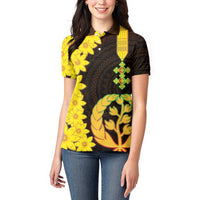 Enkutatash Eritrea New Year Women Polo Shirt With Coat Of Arms - Wonder Print Shop