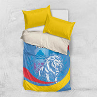 Aruba Lion Roaring Bedding Set With Coat Of Arms - Wonder Print Shop