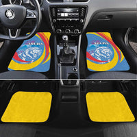 Aruba Lion Roaring Car Mats With Coat Of Arms - Wonder Print Shop