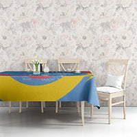Aruba Lion Roaring Tablecloth With Coat Of Arms - Wonder Print Shop
