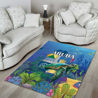 Aruba Sea Turtle Area Rug Underwater Landscape - Wonder Print Shop