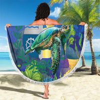 Aruba Sea Turtle Beach Blanket Underwater Landscape - Wonder Print Shop