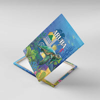 Aruba Sea Turtle Canvas Wall Art Underwater Landscape - Wonder Print Shop