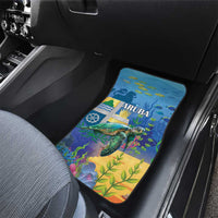 Aruba Sea Turtle Car Mats Underwater Landscape - Wonder Print Shop