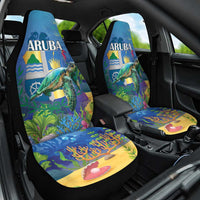 Aruba Sea Turtle Car Seat Cover Underwater Landscape - Wonder Print Shop