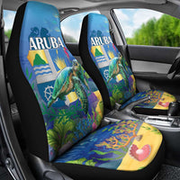 Aruba Sea Turtle Car Seat Cover Underwater Landscape - Wonder Print Shop
