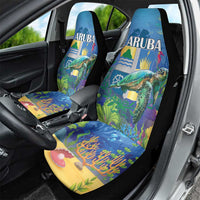 Aruba Sea Turtle Car Seat Cover Underwater Landscape - Wonder Print Shop
