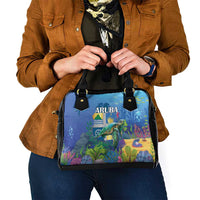 Aruba Sea Turtle Shoulder Handbag Underwater Landscape