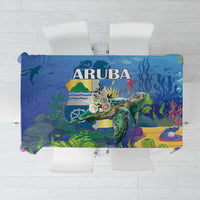 Aruba Sea Turtle Tablecloth Underwater Landscape - Wonder Print Shop