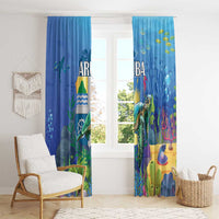 Aruba Sea Turtle Window Curtain Underwater Landscape - Wonder Print Shop