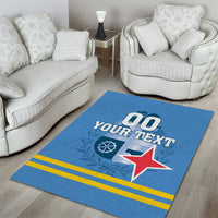 Custom Aruba Coat Of Arms Area Rug With Flag Style - Wonder Print Shop