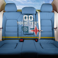 Custom Aruba Coat Of Arms Back Car Seat Cover With Flag Style - Wonder Print Shop