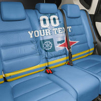 Custom Aruba Coat Of Arms Back Car Seat Cover With Flag Style - Wonder Print Shop