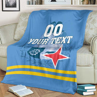 Custom Aruba Coat Of Arms Blanket With Flag Style