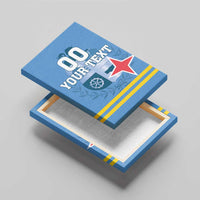 Custom Aruba Coat Of Arms Canvas Wall Art With Flag Style - Wonder Print Shop