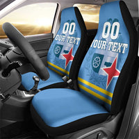 Custom Aruba Coat Of Arms Car Seat Cover With Flag Style - Wonder Print Shop