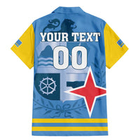 Custom Aruba Coat Of Arms Family Matching Mermaid Dress and Hawaiian Shirt With Flag Style - Wonder Print Shop