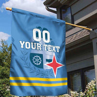 Custom Aruba Coat Of Arms Garden Flag With Flag Style - Wonder Print Shop