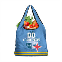 Custom Aruba Coat Of Arms Grocery Bag With Flag Style